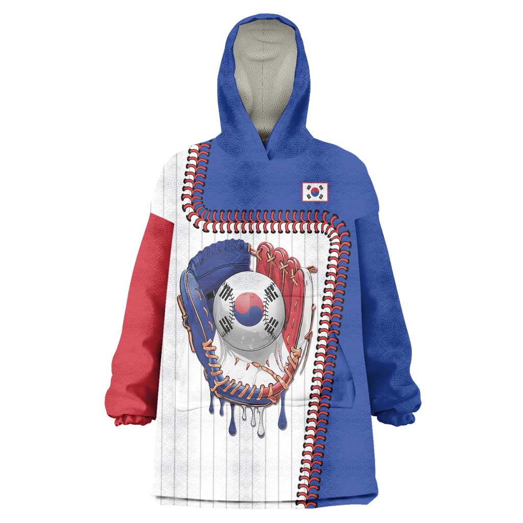 Custom Dripping Baseball South Korea Wearable Blanket Hoodie