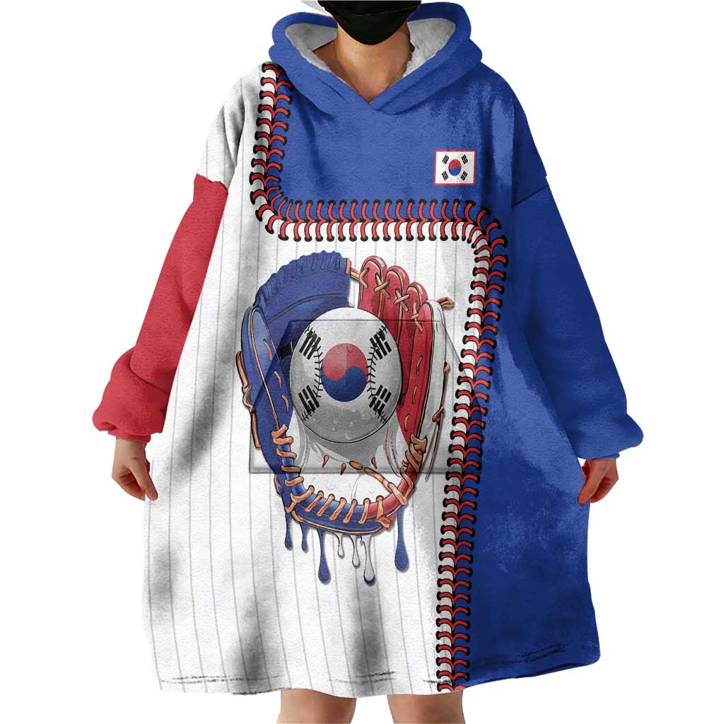 Custom Dripping Baseball South Korea Wearable Blanket Hoodie