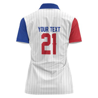 Custom Dripping Baseball South Korea Women Polo Shirt