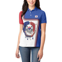 Custom Dripping Baseball South Korea Women Polo Shirt