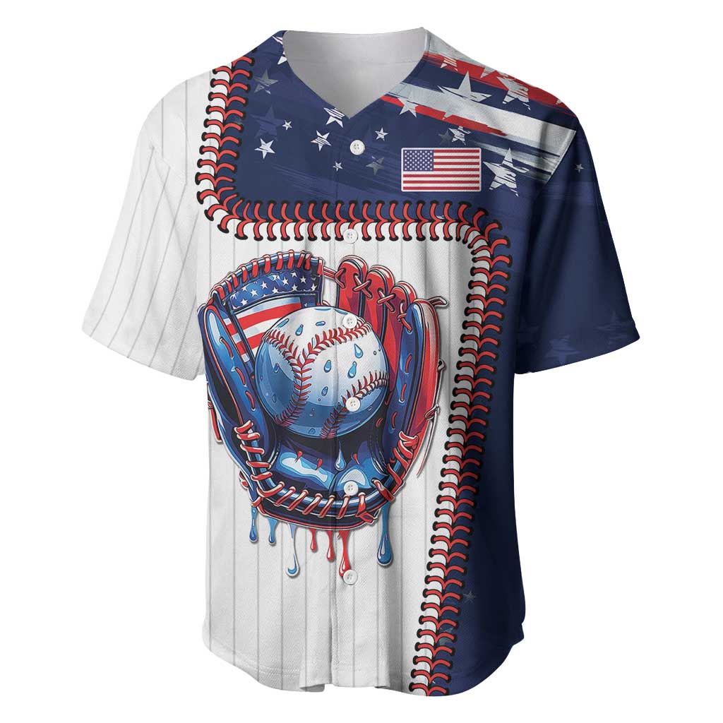 Custom Dripping Baseball United States Baseball Jersey