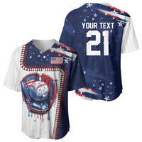 Custom Dripping Baseball United States Baseball Jersey