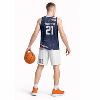 Custom Dripping Baseball United States Basketball Jersey
