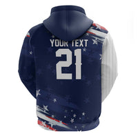 Custom Dripping Baseball United States Hoodie