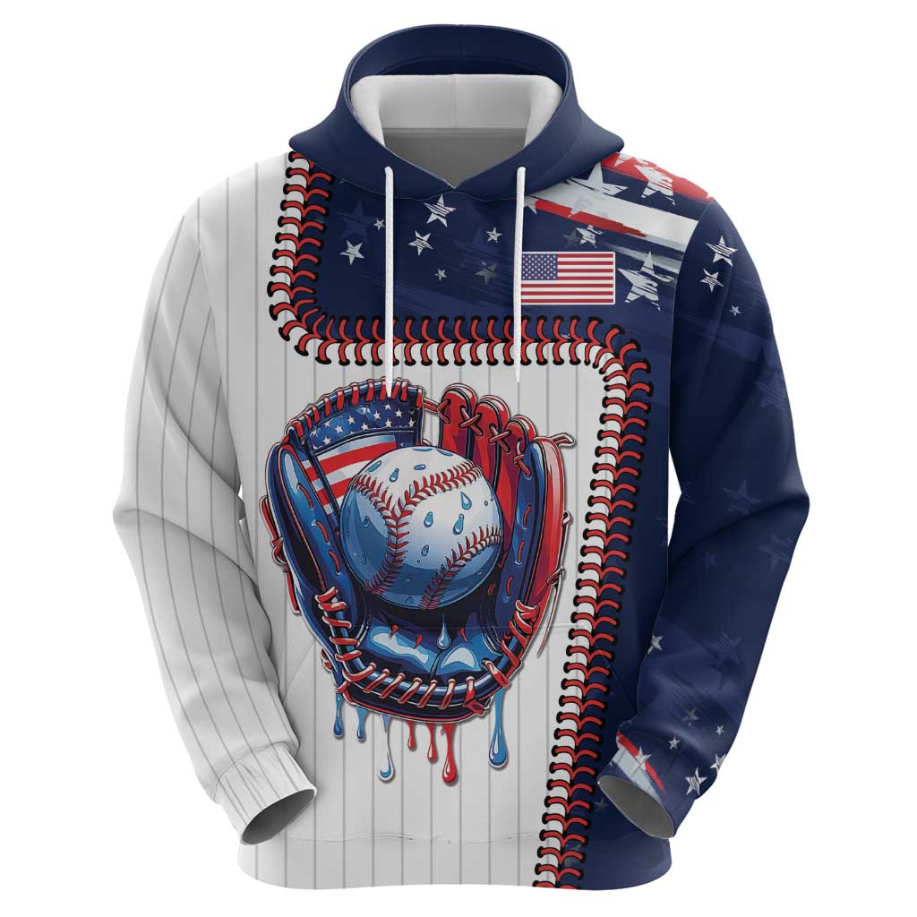 Custom Dripping Baseball United States Hoodie