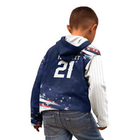 Custom Dripping Baseball United States Kid Hoodie