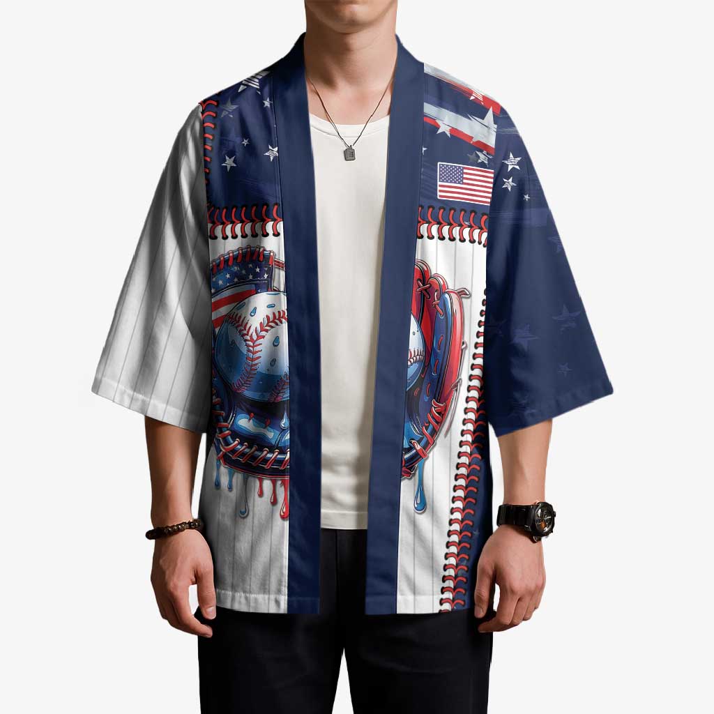 Custom Dripping Baseball United States Kimono