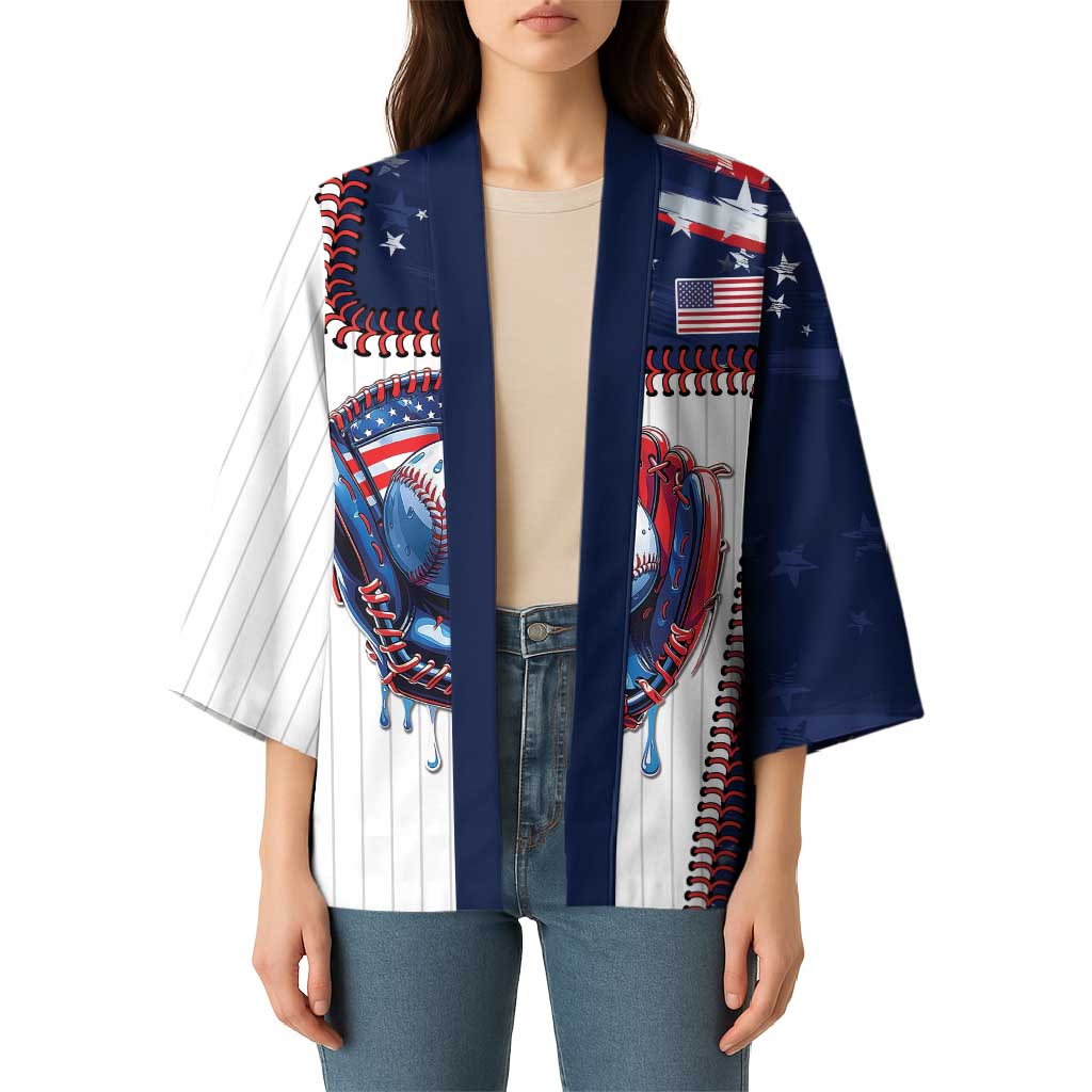 Custom Dripping Baseball United States Kimono