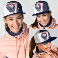 Dripping Baseball United States Mesh Trucker Cap