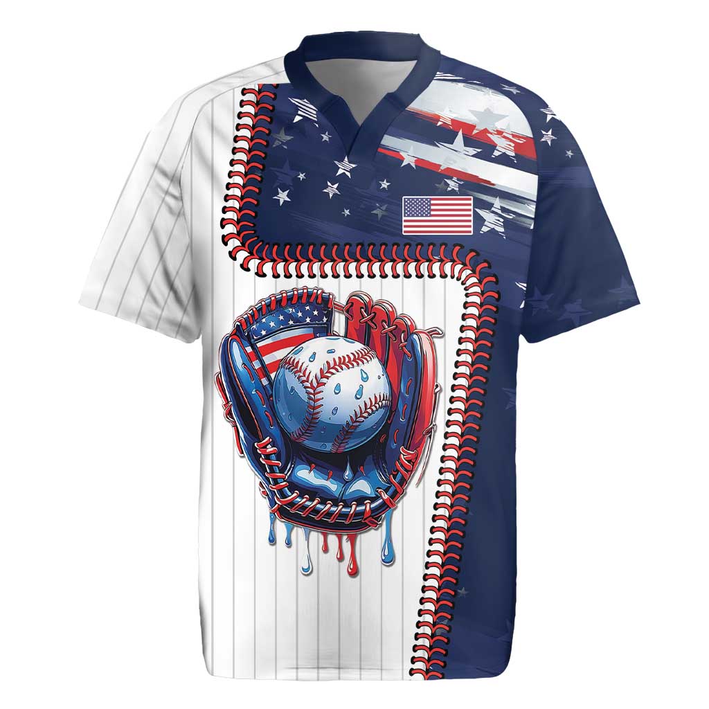 Custom Dripping Baseball United States Rugby Jersey