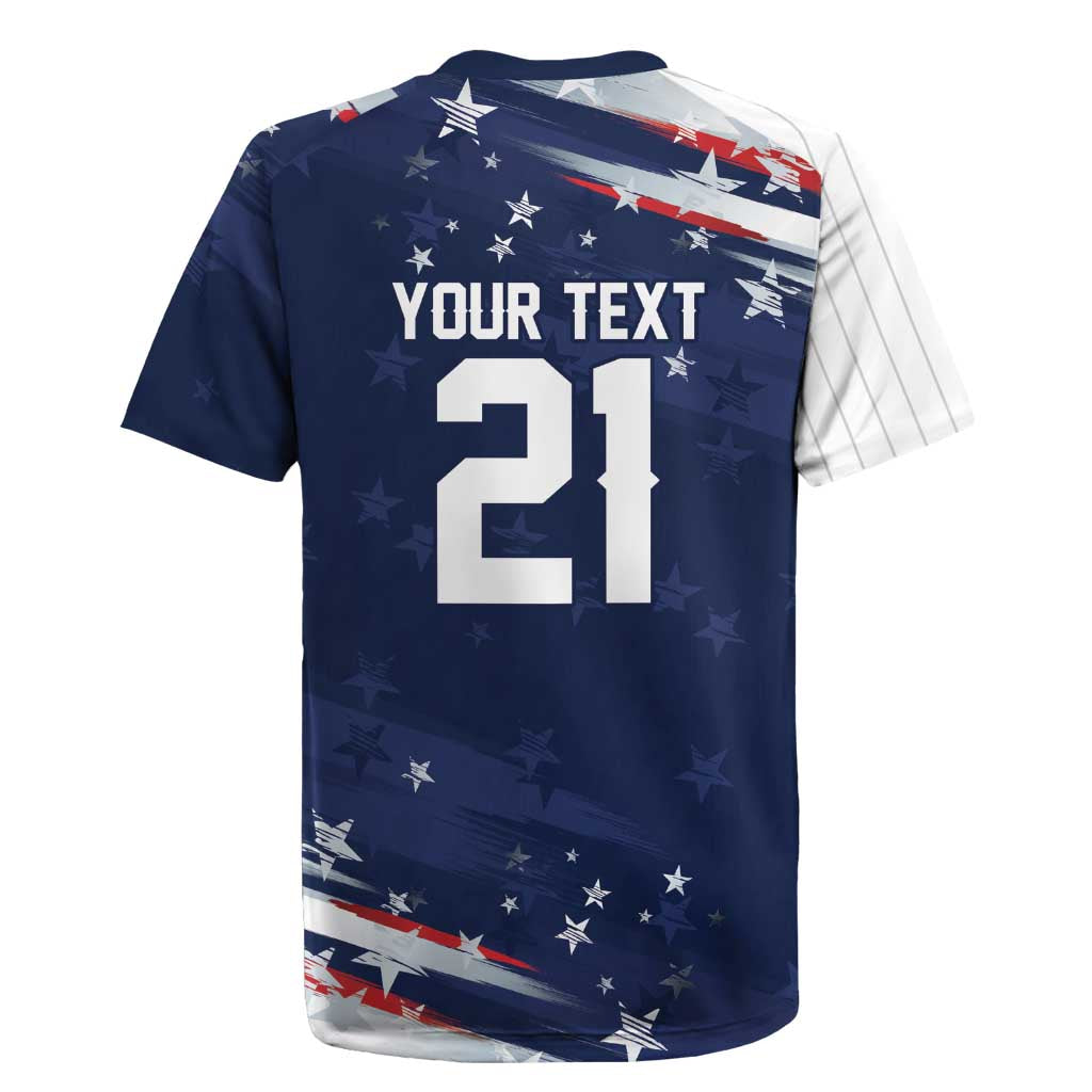 Custom Dripping Baseball United States Rugby Jersey