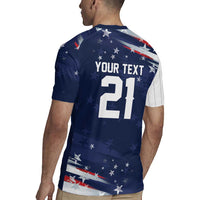 Custom Dripping Baseball United States Rugby Jersey