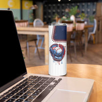 Custom Dripping Baseball United States Skinny Tumbler