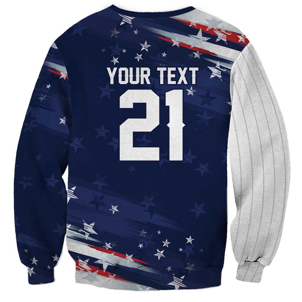 Custom Dripping Baseball United States Sweatshirt
