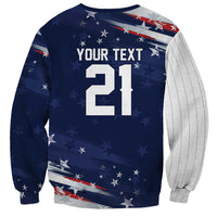 Custom Dripping Baseball United States Sweatshirt