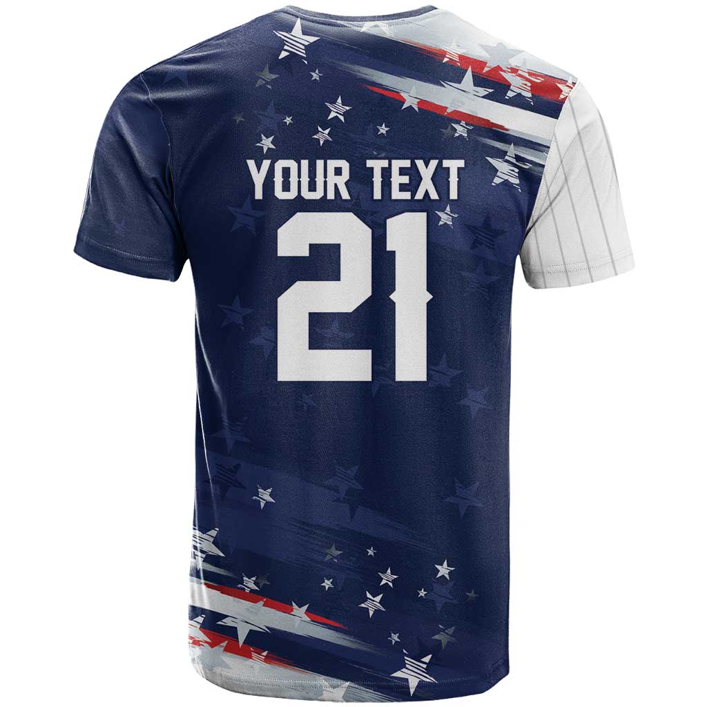 Custom Dripping Baseball United States T Shirt