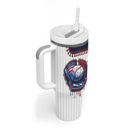 Custom Dripping Baseball United States Tumbler With Handle