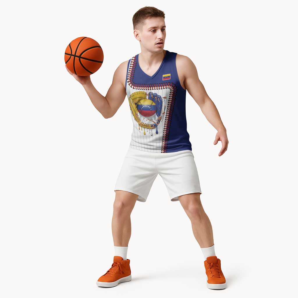 Custom Dripping Baseball Venezuela Basketball Jersey