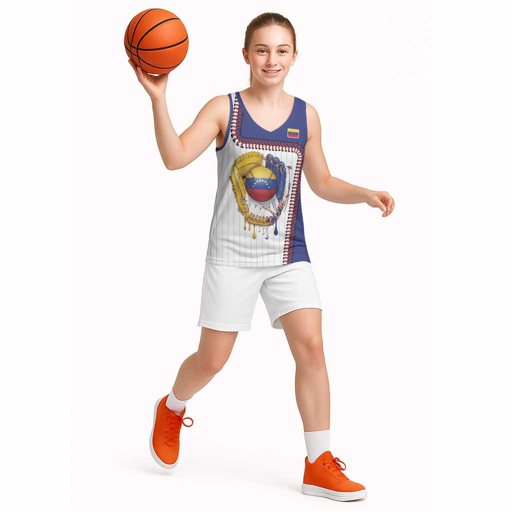 Custom Dripping Baseball Venezuela Basketball Jersey