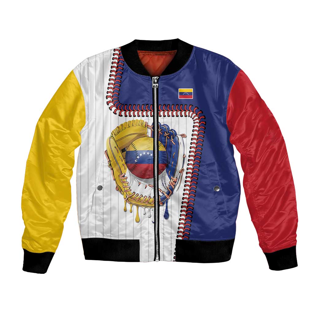 Custom Dripping Baseball Venezuela Bomber Jacket