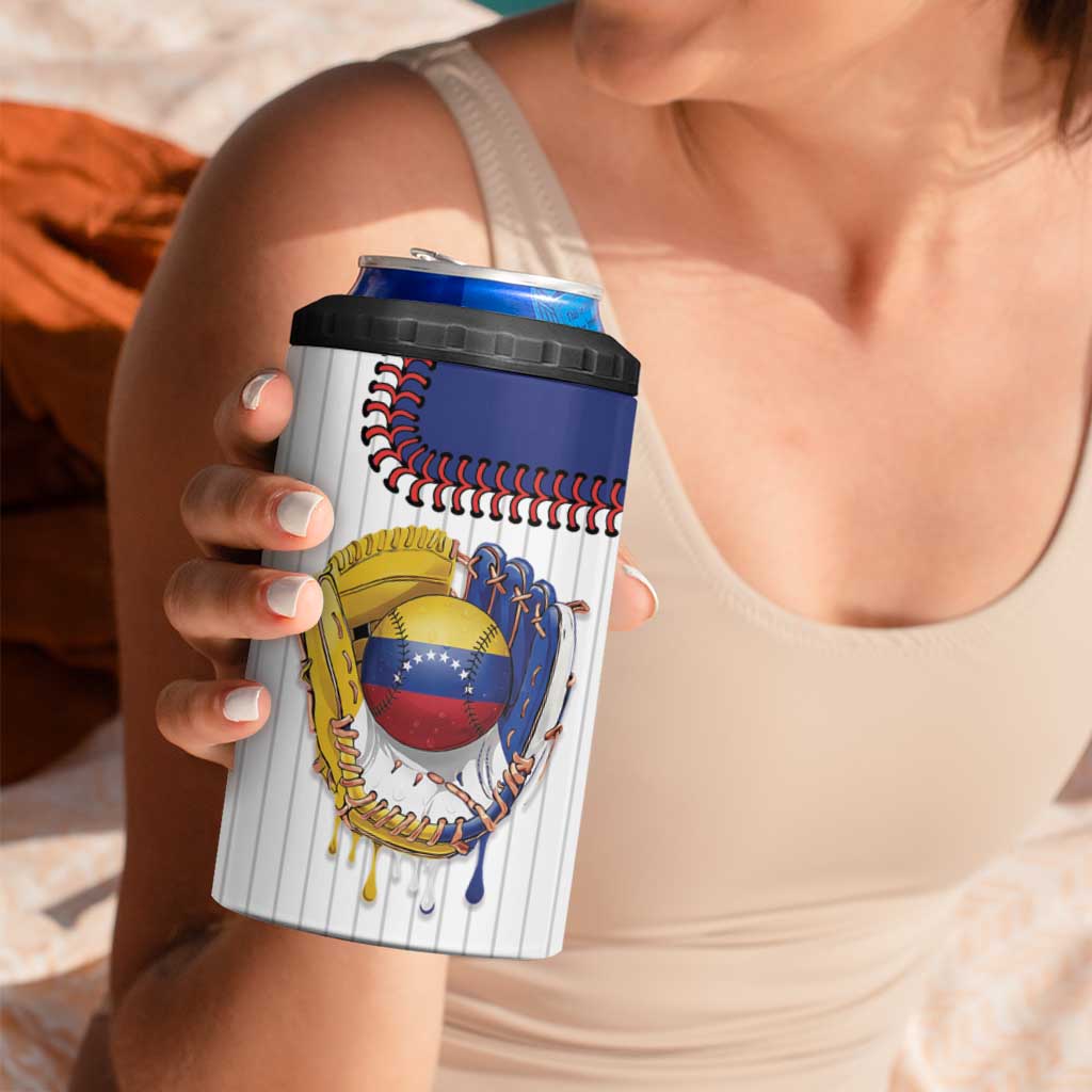 Custom Dripping Baseball Venezuela 4 in 1 Can Cooler Tumbler