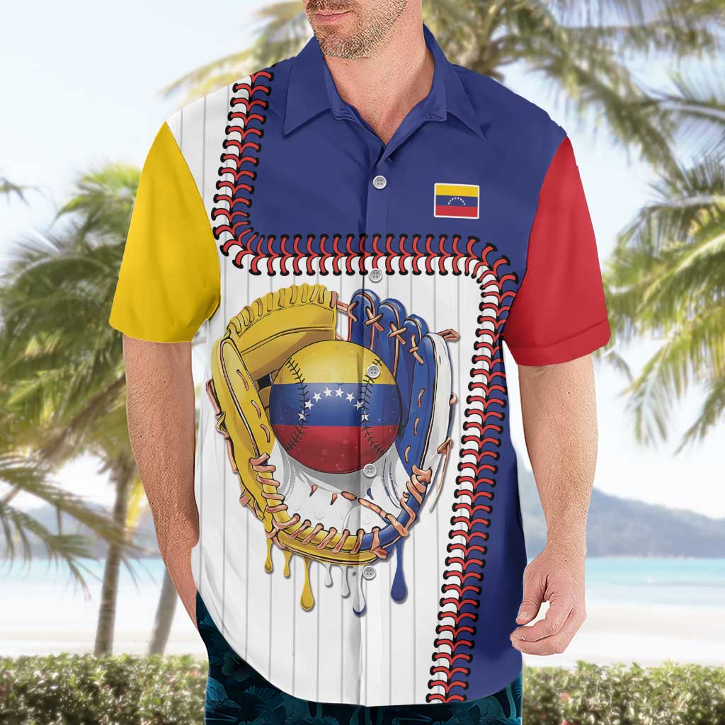 Custom Dripping Baseball Venezuela Hawaiian Shirt