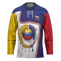 Custom Dripping Baseball Venezuela Hockey Jersey
