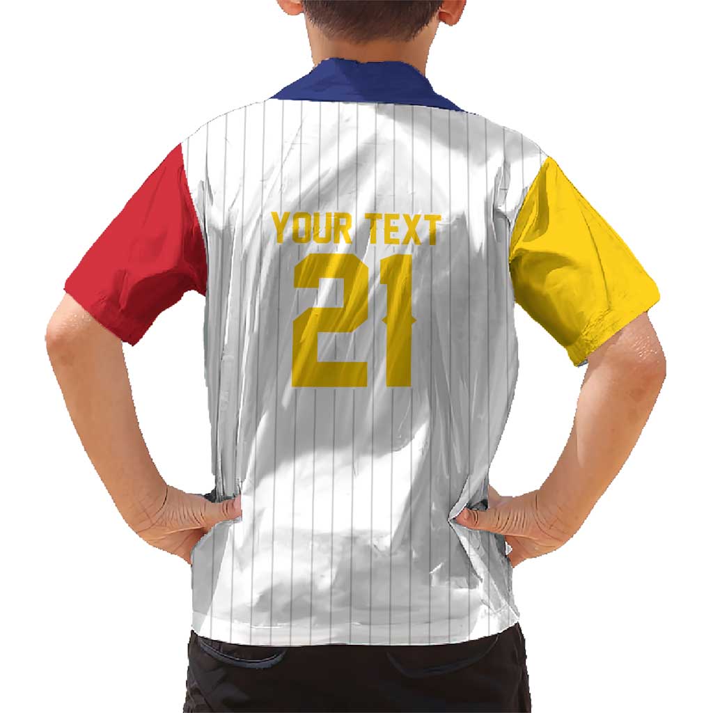 Custom Dripping Baseball Venezuela Kid Hawaiian Shirt