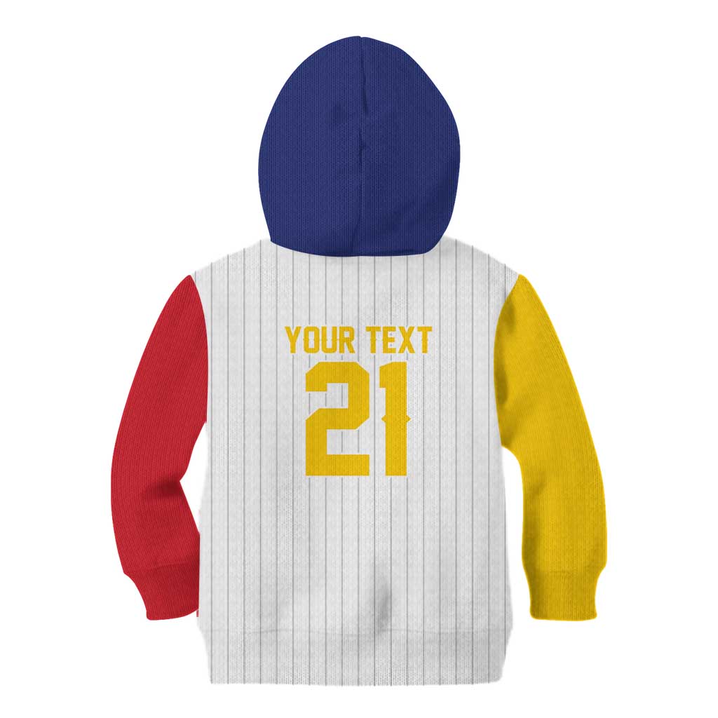 Custom Dripping Baseball Venezuela Kid Hoodie