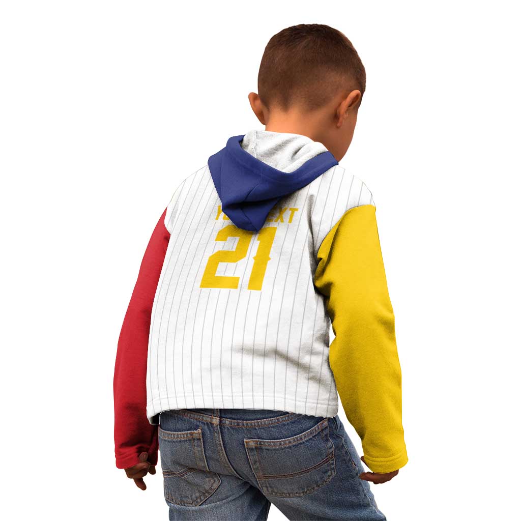 Custom Dripping Baseball Venezuela Kid Hoodie