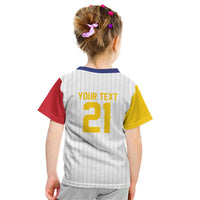 Custom Dripping Baseball Venezuela Kid T Shirt