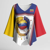 Custom Dripping Baseball Venezuela Kimono Sleeve Blouse