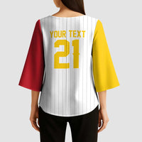 Custom Dripping Baseball Venezuela Kimono Sleeve Blouse