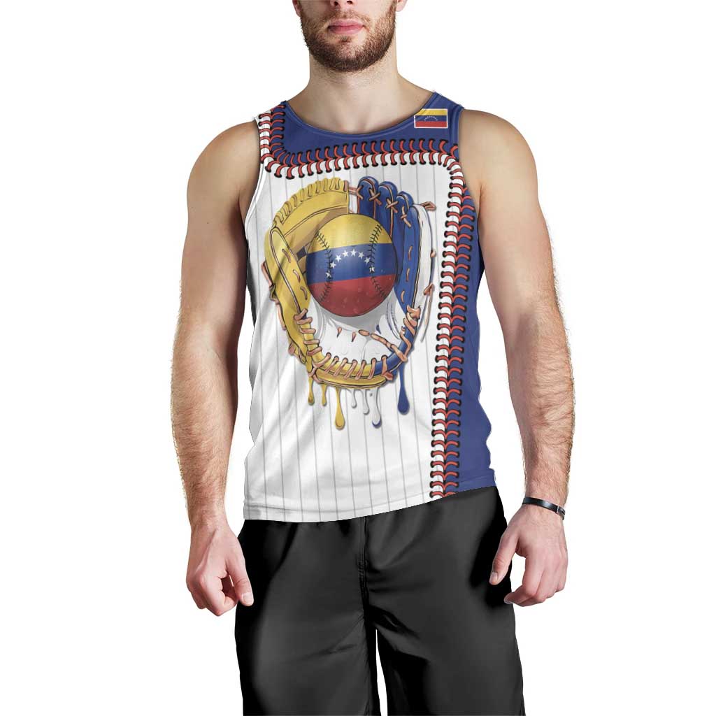 Custom Dripping Baseball Venezuela Men Tank Top