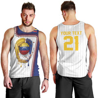 Custom Dripping Baseball Venezuela Men Tank Top