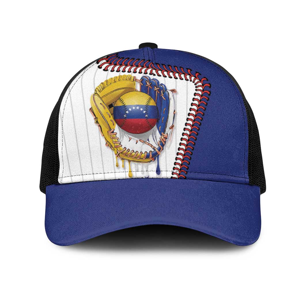 Dripping Baseball Venezuela Mesh Trucker Cap