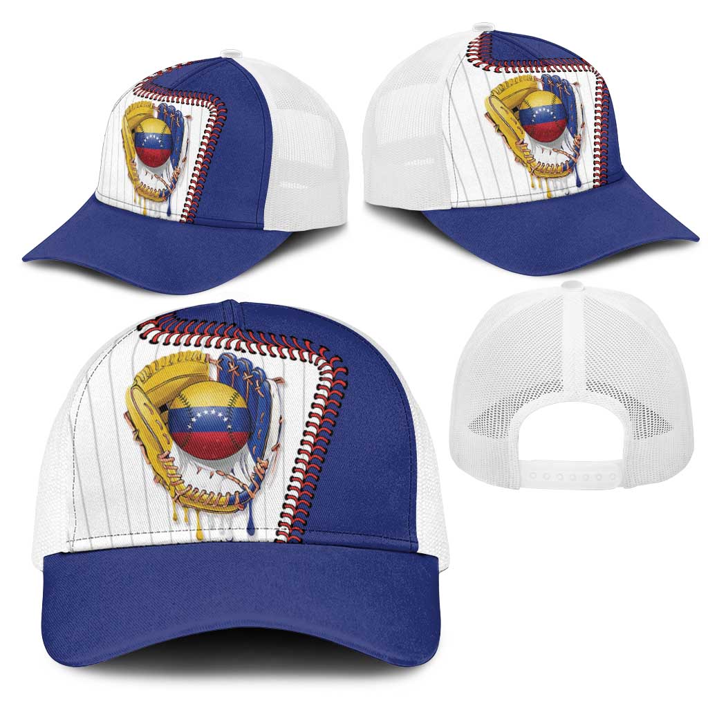 Dripping Baseball Venezuela Mesh Trucker Cap
