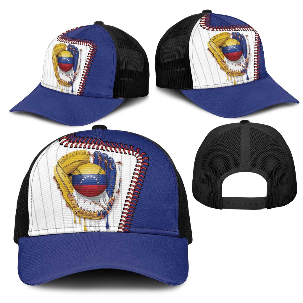 Dripping Baseball Venezuela Mesh Trucker Cap
