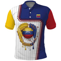 Custom Dripping Baseball Venezuela Polo Shirt