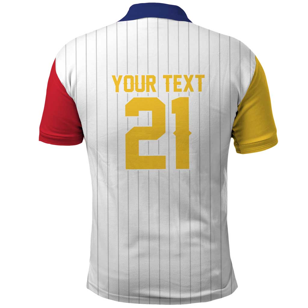Custom Dripping Baseball Venezuela Polo Shirt