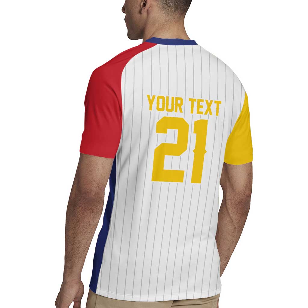 Custom Dripping Baseball Venezuela Rugby Jersey