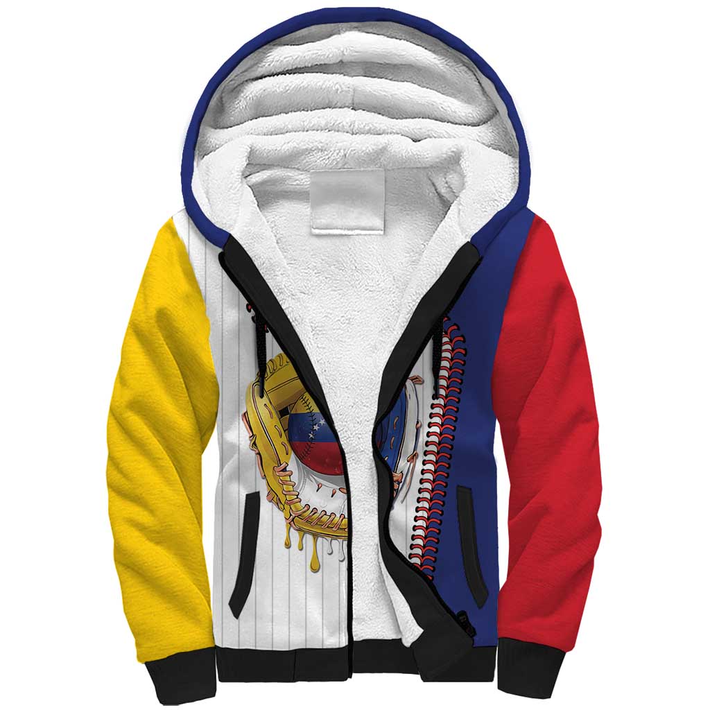 Custom Dripping Baseball Venezuela Sherpa Hoodie