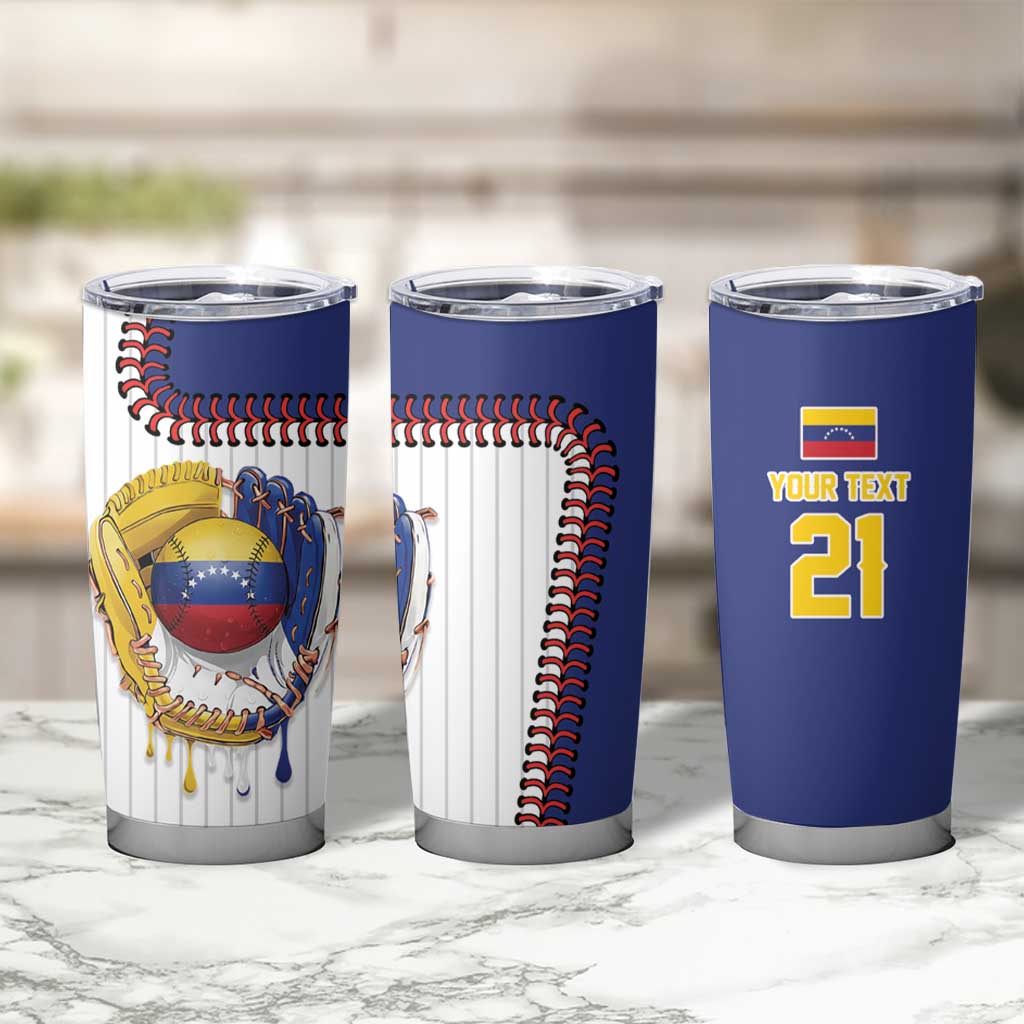 Custom Dripping Baseball Venezuela Tumbler Cup