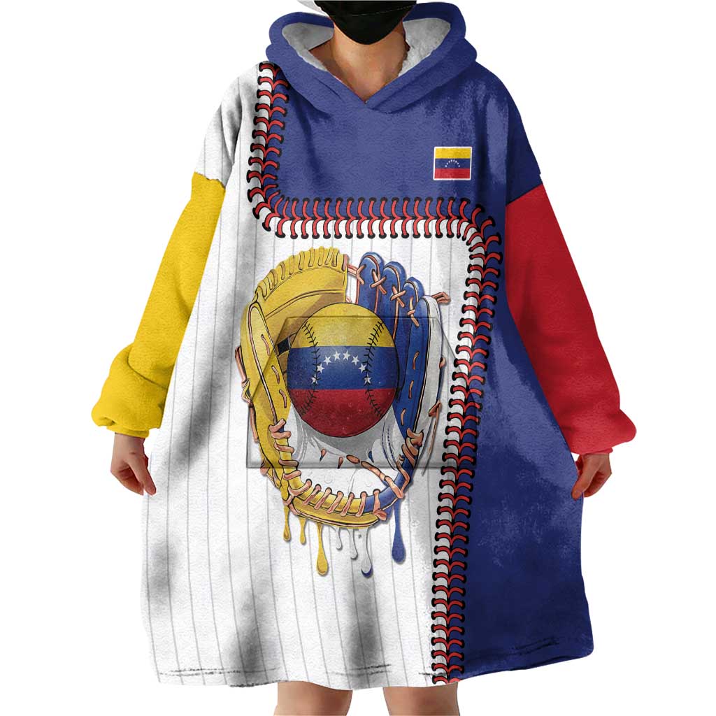Custom Dripping Baseball Venezuela Wearable Blanket Hoodie