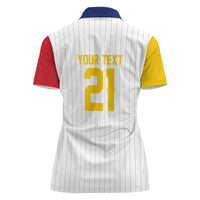 Custom Dripping Baseball Venezuela Women Polo Shirt