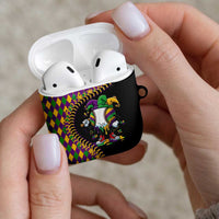 Dripping Baseball Mardi Gras AirPods Case Throw me Something Mister!