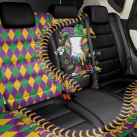 Dripping Baseball Mardi Gras Back Car Seat Cover Throw me Something Mister!