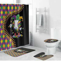 Dripping Baseball Mardi Gras Bathroom Set Throw me Something Mister!