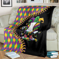 Dripping Baseball Mardi Gras Blanket Throw me Something Mister!