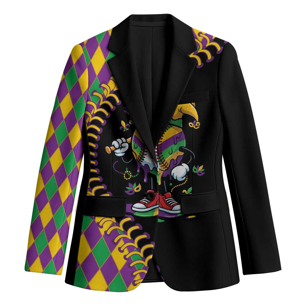 Dripping Baseball Mardi Gras Blazer Throw me Something Mister!